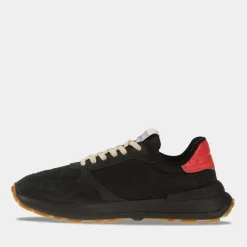 Philippe Model Antibes Low Zwart/Rood Heren^Sacha Flash Sale