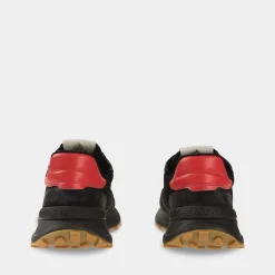 Philippe Model Antibes Low Zwart/Rood Heren^Sacha Flash Sale