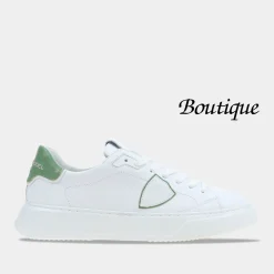 Philippe Model Temple Low Wit/Grijs Heren^Sacha Cheap