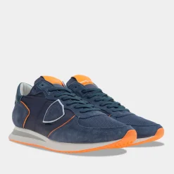 Philippe Model Trpx Low Blauw/Oranje Heren^Sacha Discount