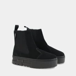 Puma Mayze Chelsea Suede Zwart Dames^Sacha Discount