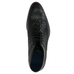 Rehab Barry Croco Zwarte Veterschoenen^Sacha Best Sale