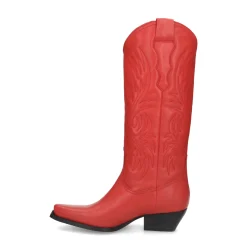 Rode Leren Cowboylaarzen^Sacha Store