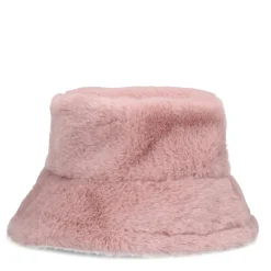 Roze Bucket Hat Van Imitatiebont^Sacha Discount