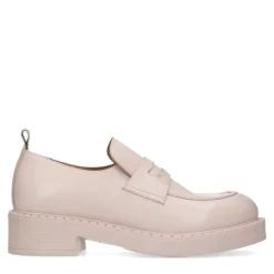 Roze Leren Loafers^Sacha Store