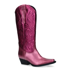 Roze Metallic Cowboylaarzen^Sacha Fashion