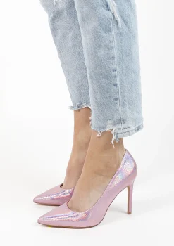 Roze Metallic Glitter Pumps^Sacha New