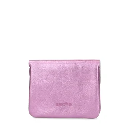 Roze Metallic Leren Portemonnee^Sacha Hot