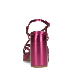 Roze Metallic Sandalen Met Hak^Sacha Discount