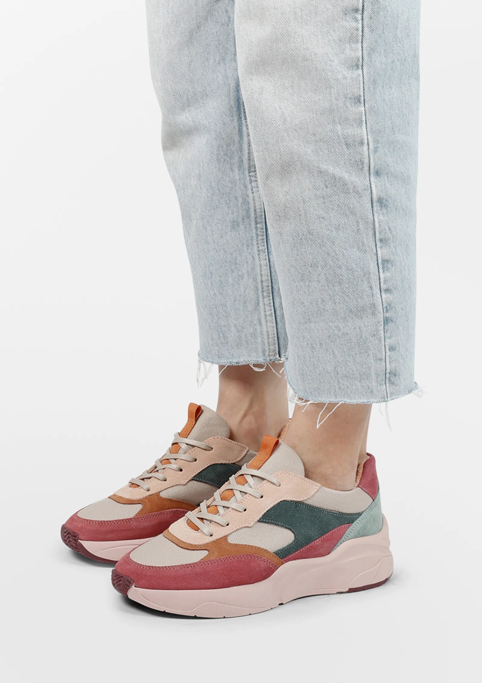 Roze Multicolor Suede Sneakers^Sacha Shop