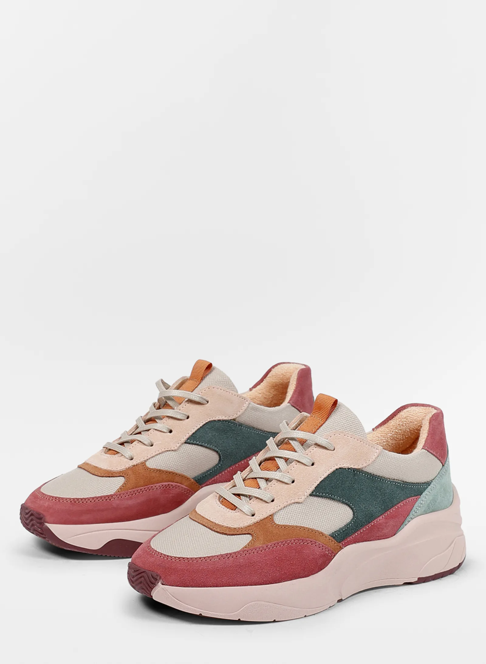 Roze Multicolor Suede Sneakers^Sacha Shop