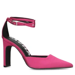 Roze Satijnen Pumps Met Enkelbandje^Sacha Best