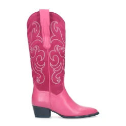 Roze Suede Cowboylaarzen^Sacha Flash Sale