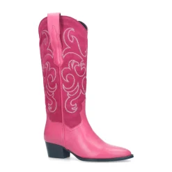 Roze Suede Cowboylaarzen^Sacha Flash Sale