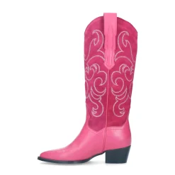 Roze Suede Cowboylaarzen^Sacha Flash Sale
