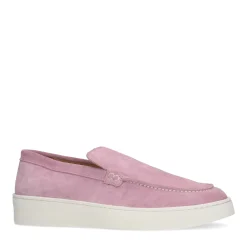 Roze Suede Loafers Met Plateau Zool^Sacha Fashion