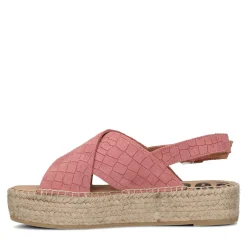Roze Suede Plateau Sandalen^Sacha Cheap