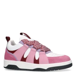 Roze Suede Sneakers Met Chunky Veters^Sacha Outlet
