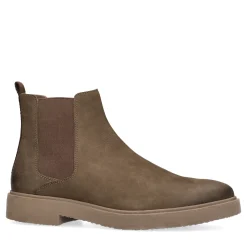 Taupe Nubuck Chelsea Boots^Sacha Cheap