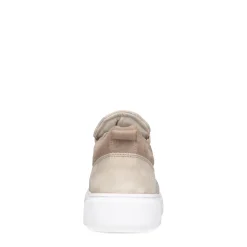 Taupe Nubuck Sneaker Met Witte Zool^Sacha Sale