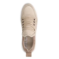 Taupe Nubuck Sneaker Met Witte Zool^Sacha Sale