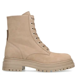 Taupe Nubuck Veterlaarsjes^Sacha Clearance