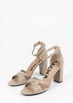 Taupe Sandalen Met Hak^Sacha Shop