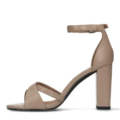 Taupe Sandalen Met Hak^Sacha Shop