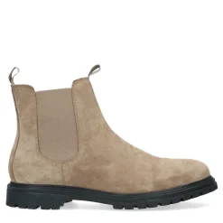 Taupe Suede Chelsea Boots^Sacha Shop