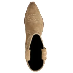 Taupe Suede Cowboylaarzen^Sacha Cheap