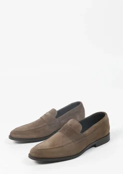 Taupe Suede Klassieke Loafers^Sacha Sale