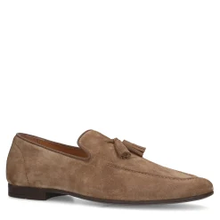 Taupe Suede Loafers Met Kwastjes^Sacha Flash Sale