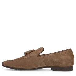 Taupe Suede Loafers Met Kwastjes^Sacha Flash Sale