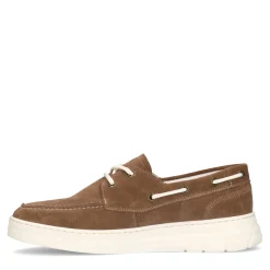Taupe Suede Veterschoenen^Sacha Discount