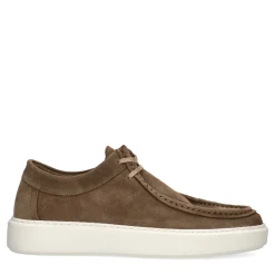 Taupe Suede Veterschoenen^Sacha Flash Sale