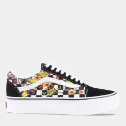 Vans Old Skool Platform Zwart/Multikleuren Dames^Sacha Discount