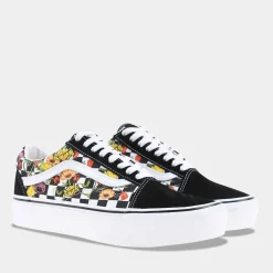 Vans Old Skool Platform Zwart/Multikleuren Dames^Sacha Discount