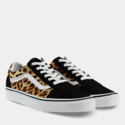 Vans Old Skool Zwart/Leopard Dames^Sacha New
