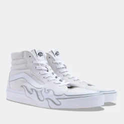 Vans Sk8-Hi Flame Wit Heren^Sacha Clearance
