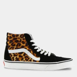 Vans Sk8-Hi Zwart/Leopard Dames^Sacha Cheap
