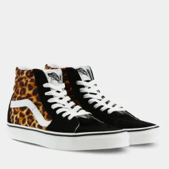 Vans Sk8-Hi Zwart/Leopard Dames^Sacha Cheap