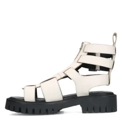 Witte Leren Chunky Sandalen^Sacha Best Sale