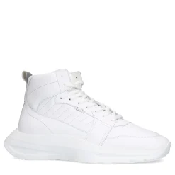 Witte Leren Hoge Sneakers^Sacha Hot