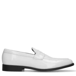 Witte Leren Penny Loafers^Sacha Flash Sale