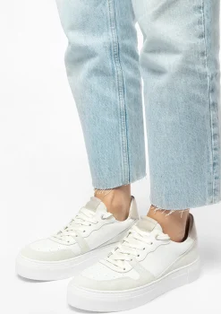 Witte Leren Sneakers^Sacha Clearance