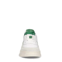 Witte Leren Sneakers Met Groene Details^Sacha Clearance