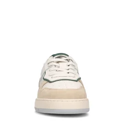 Witte Leren Sneakers Met Groene Details^Sacha Flash Sale