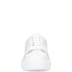 Witte Leren Sneakers Met Goudkleurig Detail^Sacha Cheap