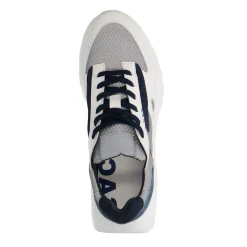 Witte Leren Sneakers Met Suede Details^Sacha New
