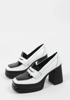 Witte Loafer Pumps Met Plateau Hak^Sacha Clearance